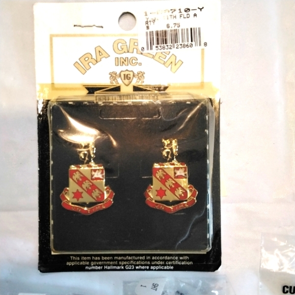 Military pushback lapel tie pins lot of 7 assorted - Picture 2 of 8